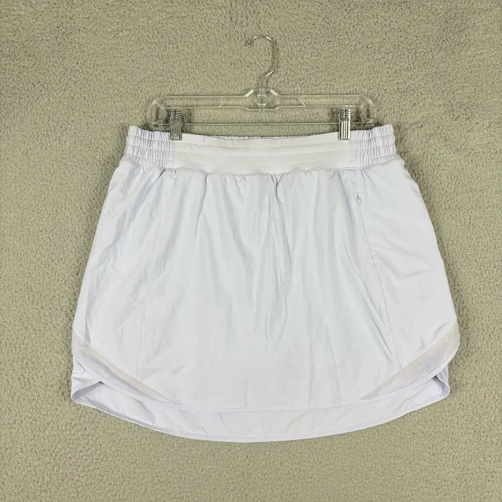 Lululemon Skirt Women's 14 Pastel Lavender Hotty Hot Skort Gym Yoga Pickleball